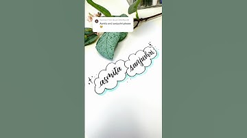 😱Let’s write ‘ASMITA & SANJUSHRI’😱 #lettering #handlettering #calligraphy #shorts