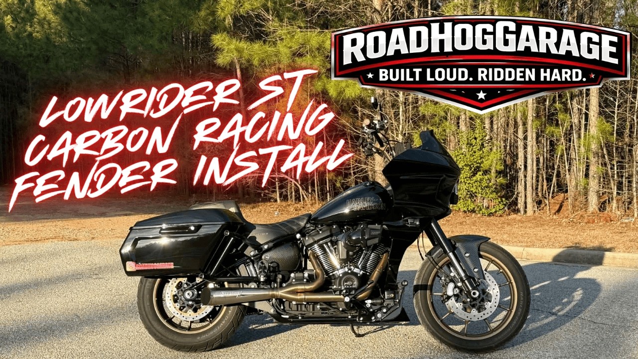 Carbon Racing Front Fender Install | Harley-Davidson Low Rider ST