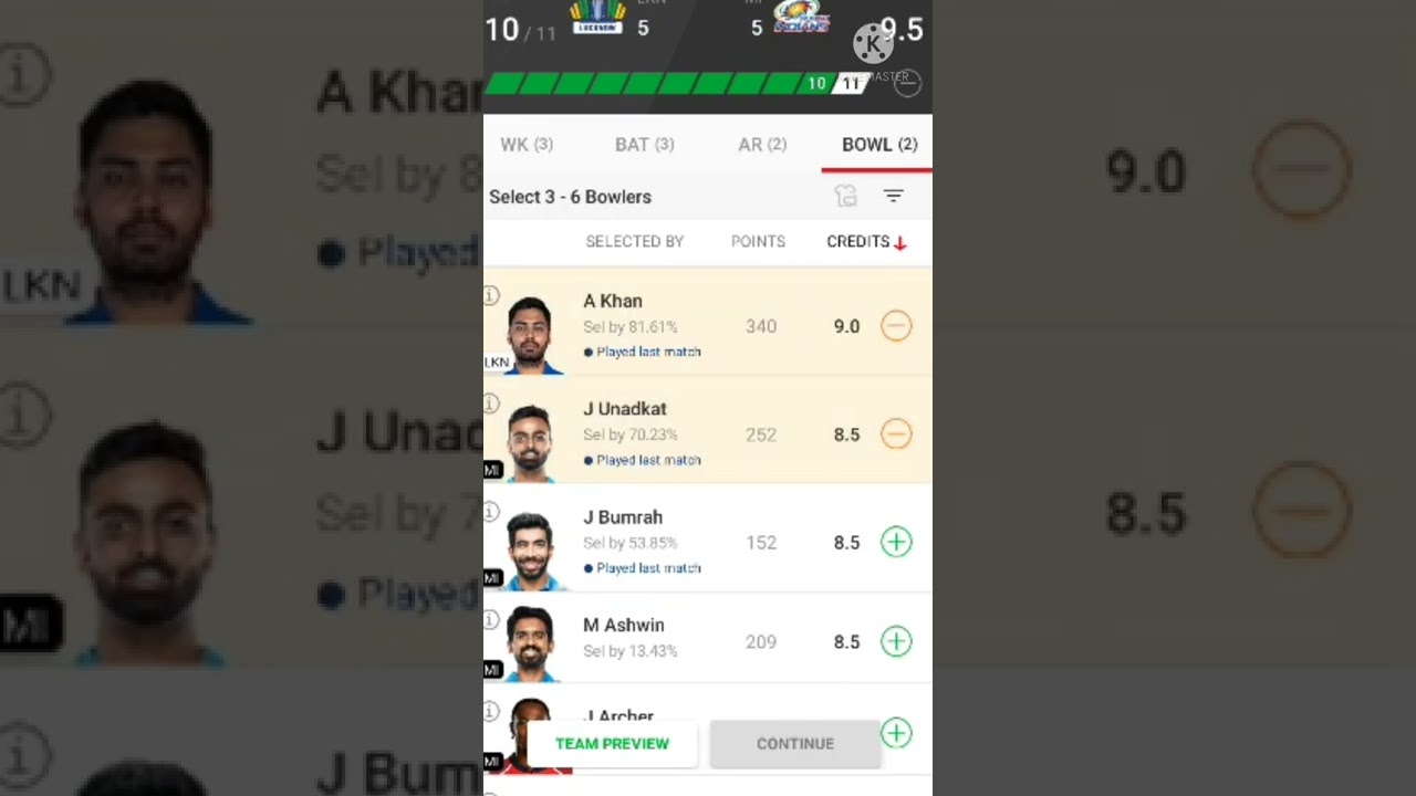 TEAM RANK #1 MI VS LKN BEST TEAM PREDICTION | DREAM 11 2022 | TATA IPL 2022