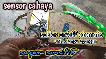 Sensor cahaya otomatis super sensitif on/off untuk lampu RGB setrip
