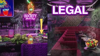 Inside Las Vegas NEW Legal Cannabis Lounge Society Elevated Lounge
