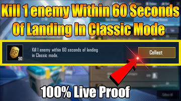 Kill 1 Enemy Within 60 Seconds Of Landing In Classic Mode In 1-Minute MONIKA