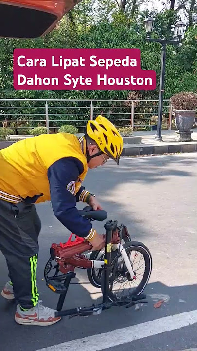 CARA MELIPAT SEPEDA DAHON SYTE HOUSTON #seli #sepedalipat #ytshorts #cycling #bike #byebyebye