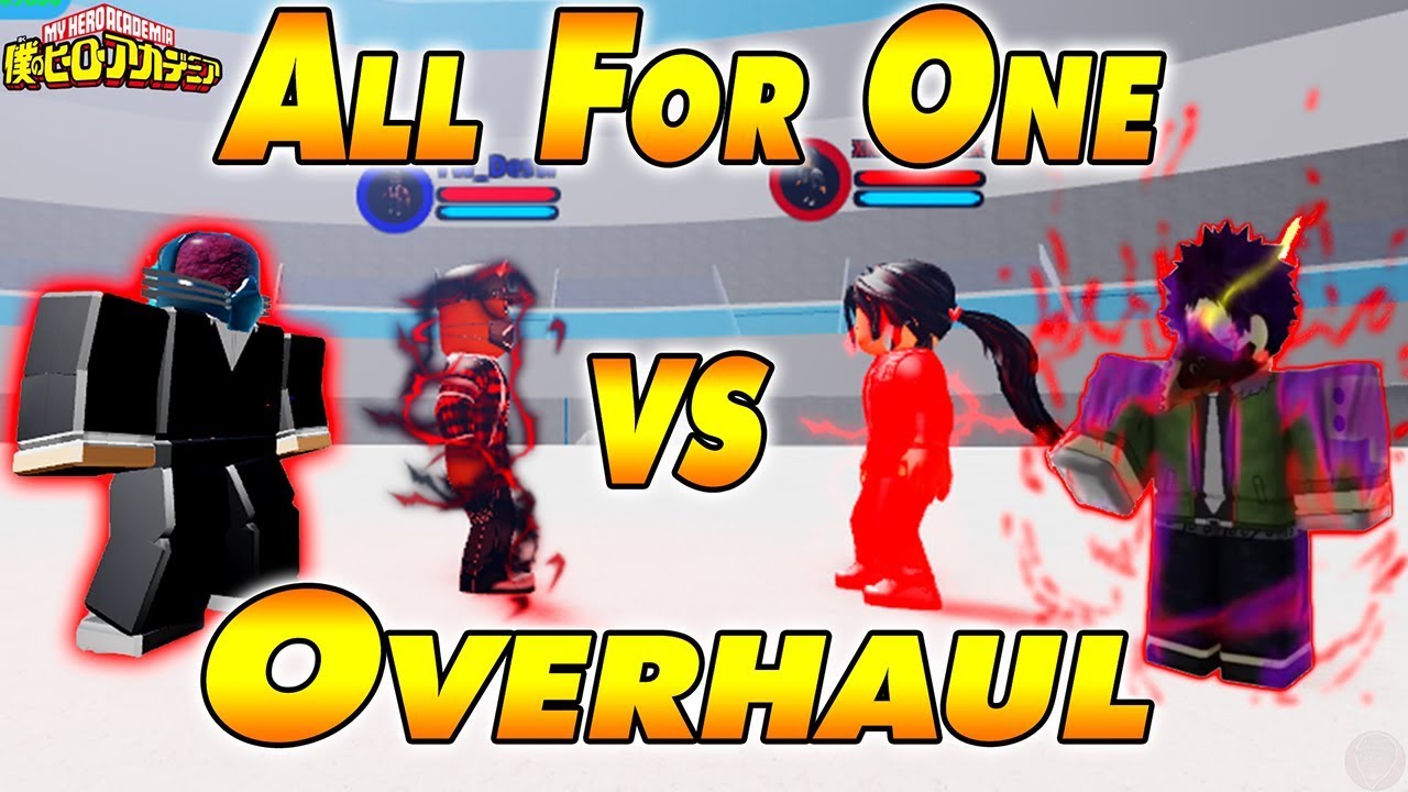 All For One Vs Overhaul Boku No Roblox Remastered Youtube