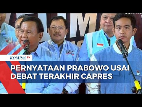 Pernyataan Prabowo-Gibran Pasca Debat Kelima Capres di Pilpres 2024