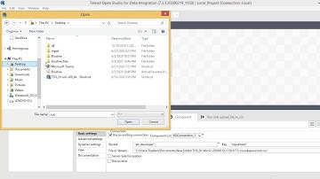 How to upload a file to s3 from local using a talend job