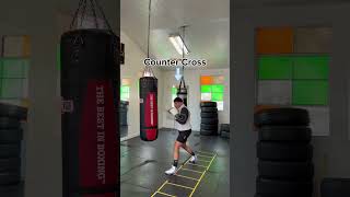Counter Cross! A great way to counter a jab!￼ #boxing #boxingtraining #boxinglife