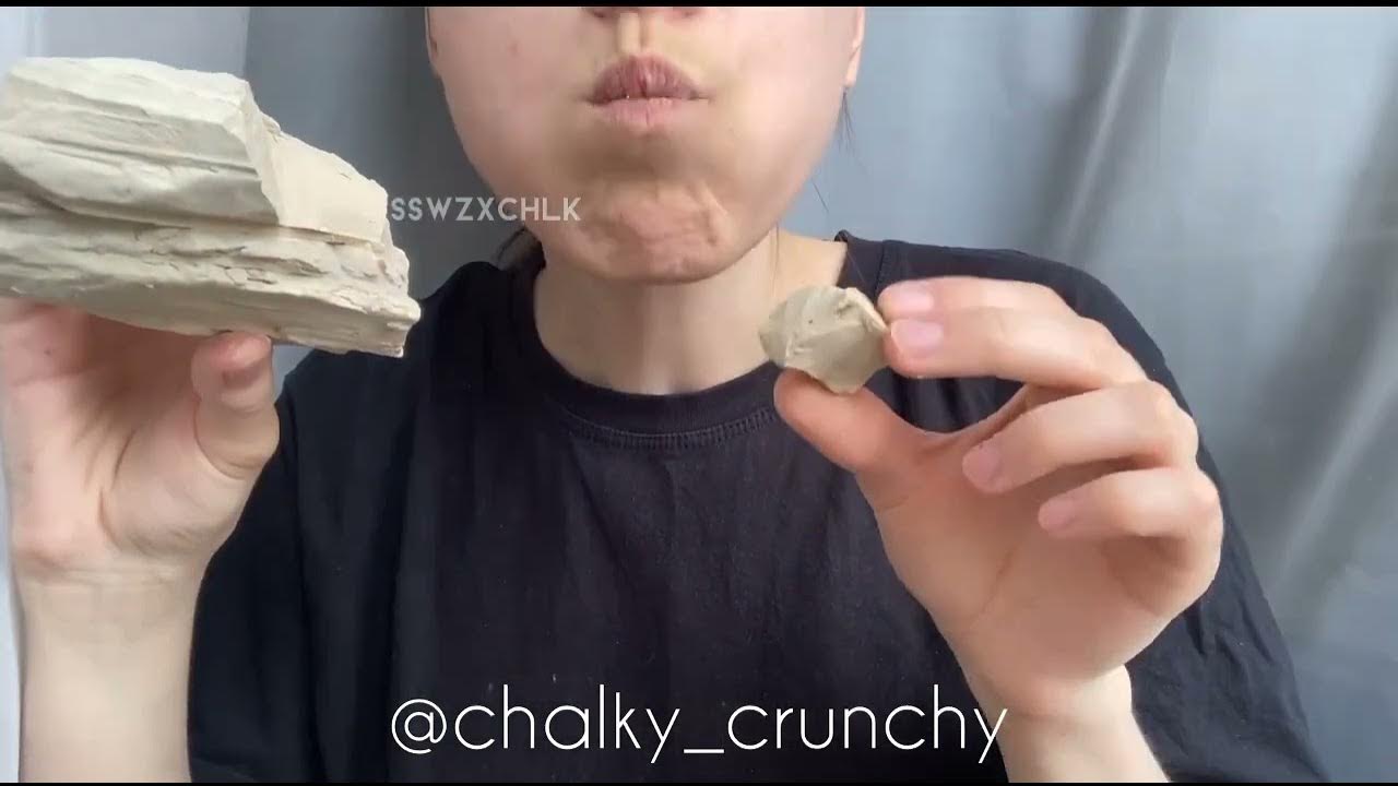 ASMR|dry clay 《Turkestan white》|сухая глина 《Туркестан белый》. - YouTube