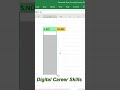 Auto Serial Number Trick in Excel #excel #exceltips #excel tutorial