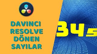 DaVinci Resolve Fusion - Dönen Sayı Efekti