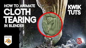 KWIK TUTS #010 // How to Animate Cloth Tearing in Blender