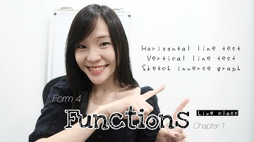 【中文】ADD MATHS | Form 4 Chapter 1: Functions Vertical/ Horizontal line test & Sketch Inverse graph