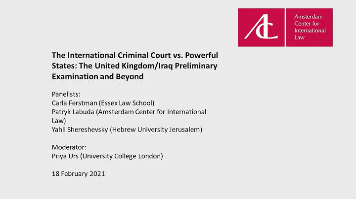 ACIL Lecture: The ICC vs. Powerful States