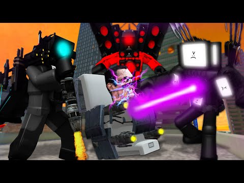 Skibidi Toilet War In Roblox Brookhaven Rp : The Power Of Tv Man, Love Story In Wakanda