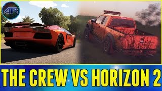 FORZA HORIZON 2 vs THE CREW!!! (Map, Graphics, Online Comparison)