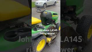 John Deere LA145 riding mower running great! #lawnmower