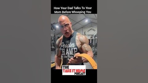How Your Dad Talks To Your Mom Before Whooping You #youtubeshorts #wwe #therock #video #funny #sub