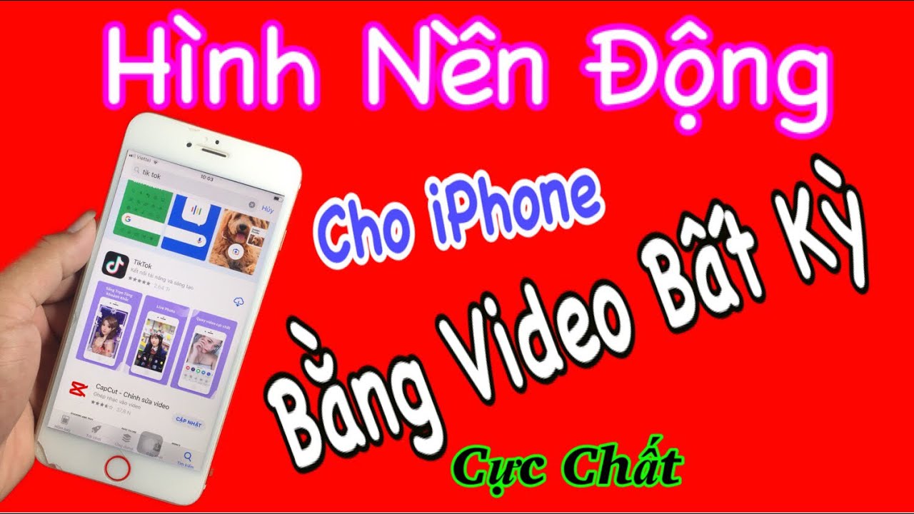 Cách làm hình nền động trên iPhone cực đẹp - youtube