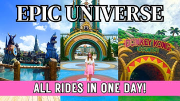 🎢 My First Day at Epic Universe! ALL RIDES + First Reactions 🌎✨