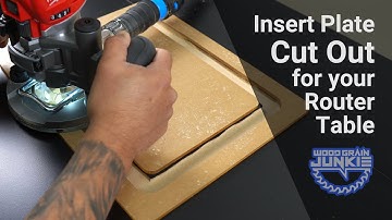 Cut Out the Recess for a Router Table Insert Plate Using an Acrylic Template by Wood Grain Junkie