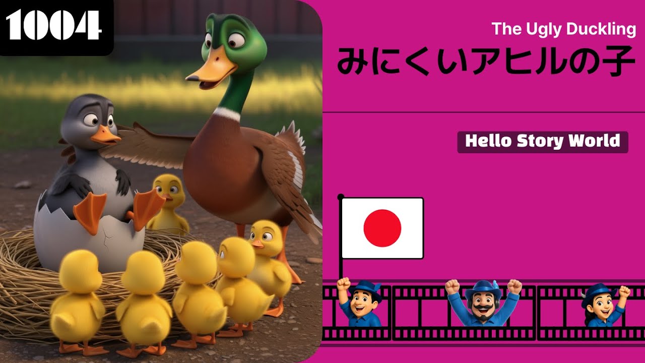 🇯🇵 みにくいアヒルの子 (The Ugly Duckling) | おとぎ話 (Fairy Tale