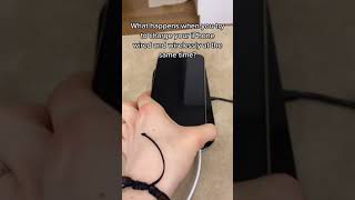 What happens when you try to charge your iPhone wired and wirelessly at the same time?