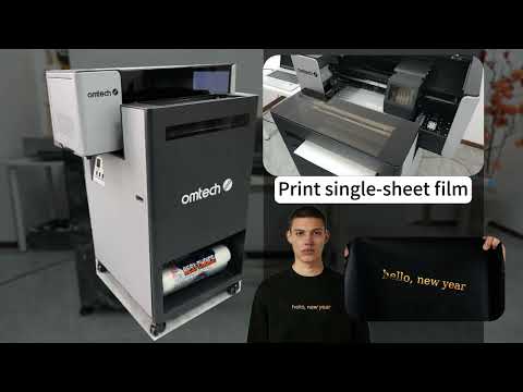 OMTech Aurora DTF Printer | Manual Single-Sheet Printing Demo