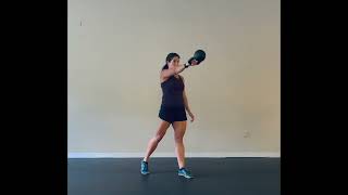 Split Stance Single Arm KB Swing