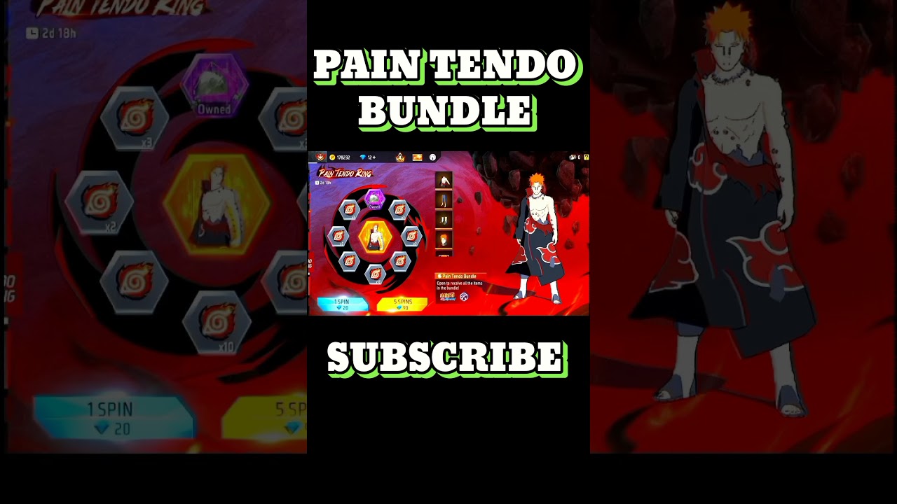 PAIN TENDO BUNDLE 🔥 DRESS COMBINATION 👺 FREE FIRE 🔥