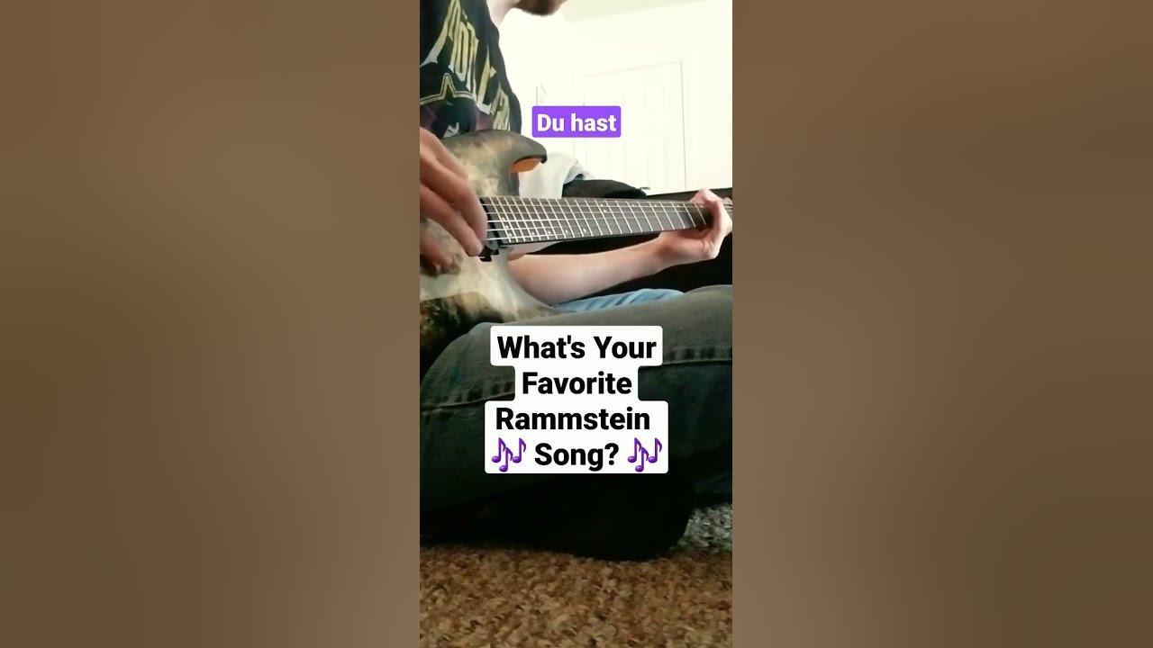 What's Your Favorite Rammstein Song? 🎶 Du Hast Guitar Cover