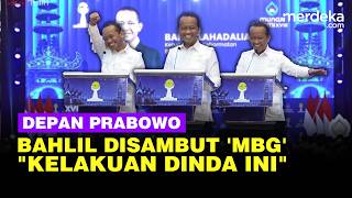 Depan Prabowo, Bahlil Disambut Lagu 'MBG' Saat Hadiri Munas Hipmi: Kelakuan Dinda ini!