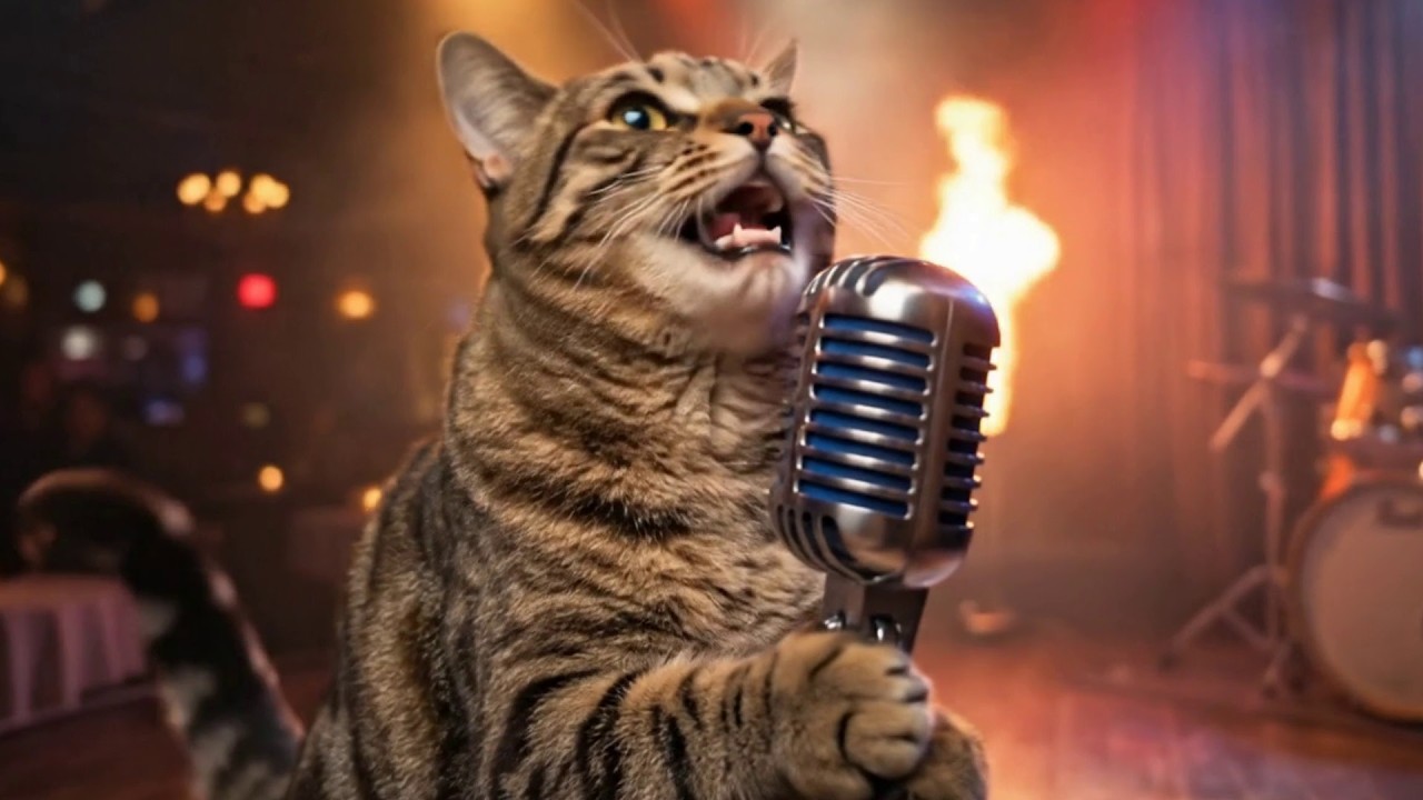 😼 Tinsel Terror Tabby 🎄 (Official Music Video) - A Swingin' Cats-mas!