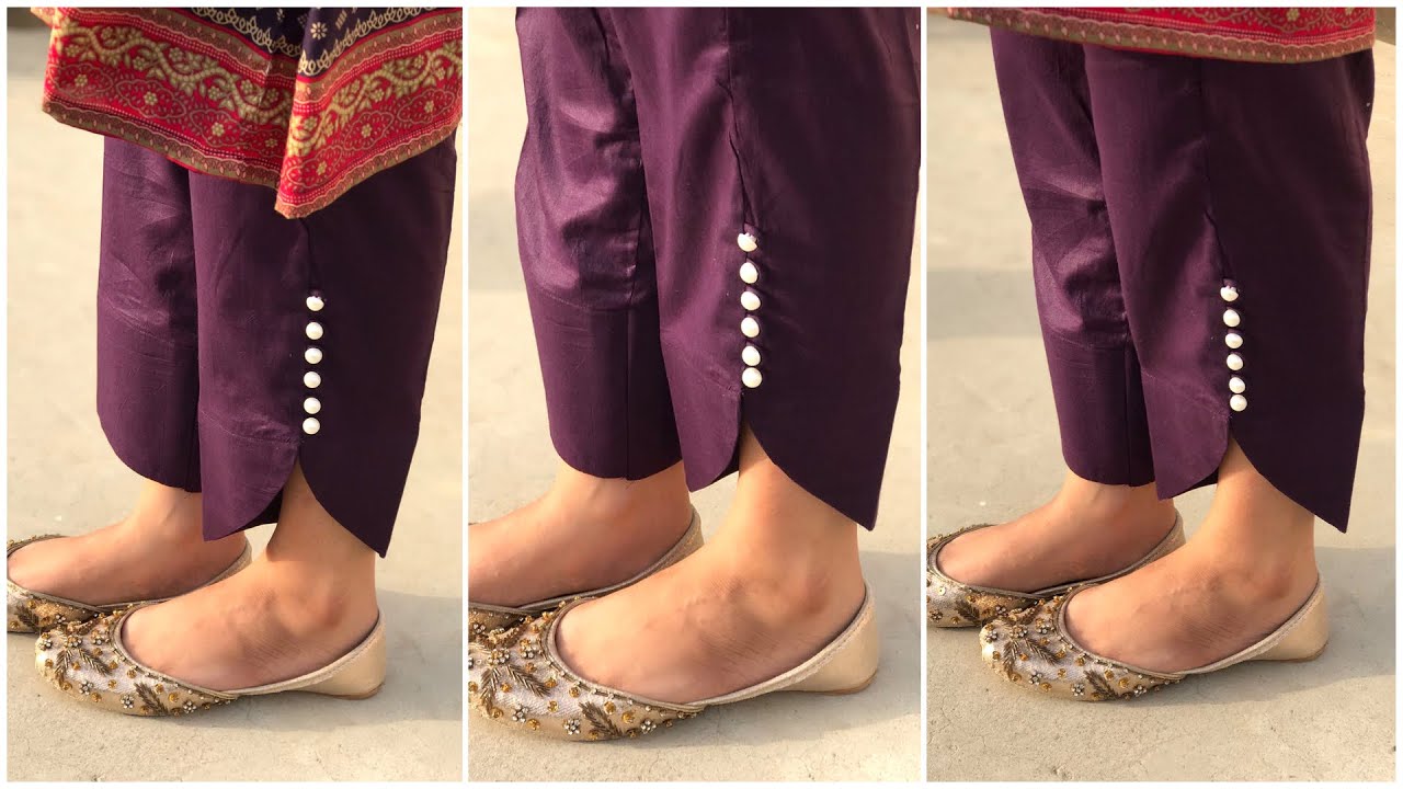 New Trouser Design Cutting and Stitching | Tulip Trouser Design | Designer Capri  Pant (Trouser) - YouTube