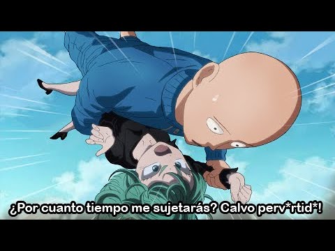 One Punch Man: Saitama sonroja a Tatsumaki y Fubuki es bateada