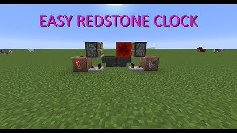 How to build a redstone clock (EASY & QUICK)