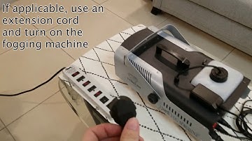 Disinfection Fog Machine Instructional Demo