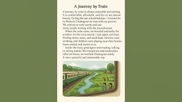 A Journey by Train – Full English Composition for Students #shorts