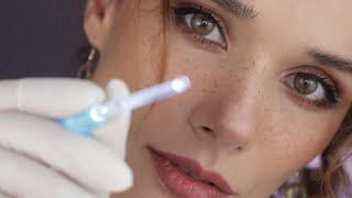 ASMR Detailed Face Exam , Mole Inspection , Relaxing Hyper Pigmentation Removal , Face Touching ASMR