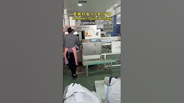 JBJ-13 comforter rolling machine pillow core coiling machine to pack into much smaller diameter