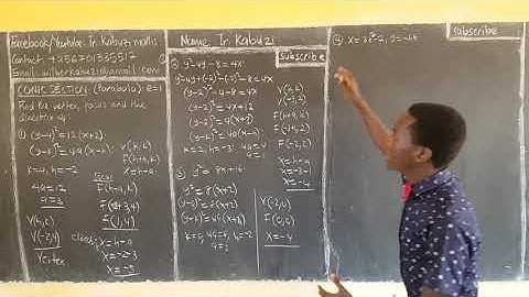 finding vertex, focus and directrix of a parabola............#africastruggle.