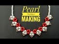 Pearl Necklace Making//At Home//Hand Made Jewellery// Useful & Easy