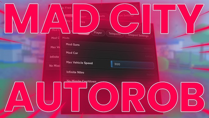 NEW, MADCITY HACK/SCRIPT, TELEPORT MENU , INF MONEY