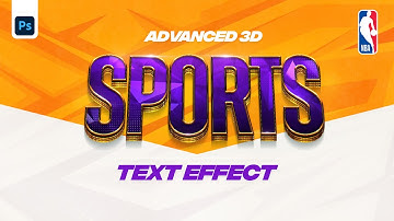 3D Sports Text Effect in Photoshop (+FREE PSD) - Tutorial by EdwardDZN