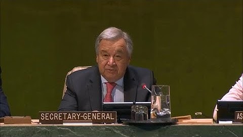 UN Chief at the Launch of United Nations Countering Terrorist Travel Programme