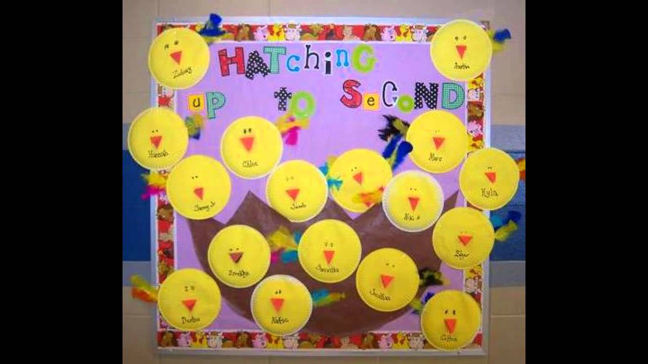 Spring classroom door decorations - YouTube