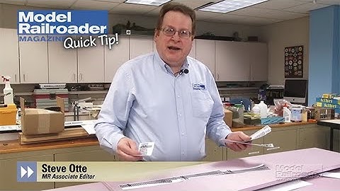 Model Railroader Quick Tip: Episode 1