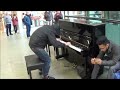 POOR OLD MAN PLAYS AMAZING EXCITING PIANO IN MALL