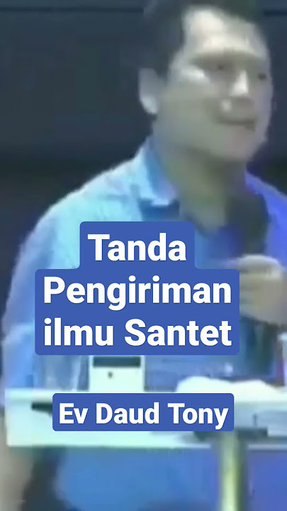 Pdt Daud Tony-Tanda Pengiriman ilmu Santet