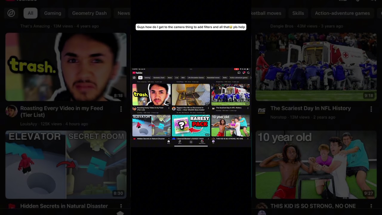 Pls help me idk how to get to the camera filters😭