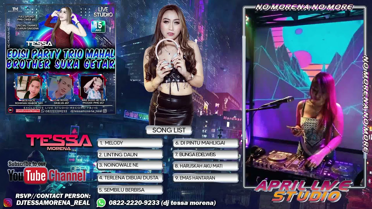 DJ NAINOWALE NE INDIA DJ TESSA MORENA REMIX | EDISI PARTY TRIO MAHAL BROTHER SUKA GETAR